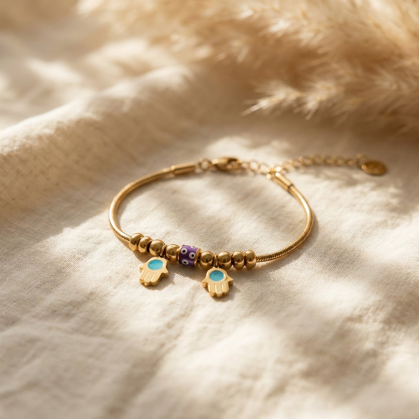 Kismet Hamsa & Evil Eye Charm Bracelet