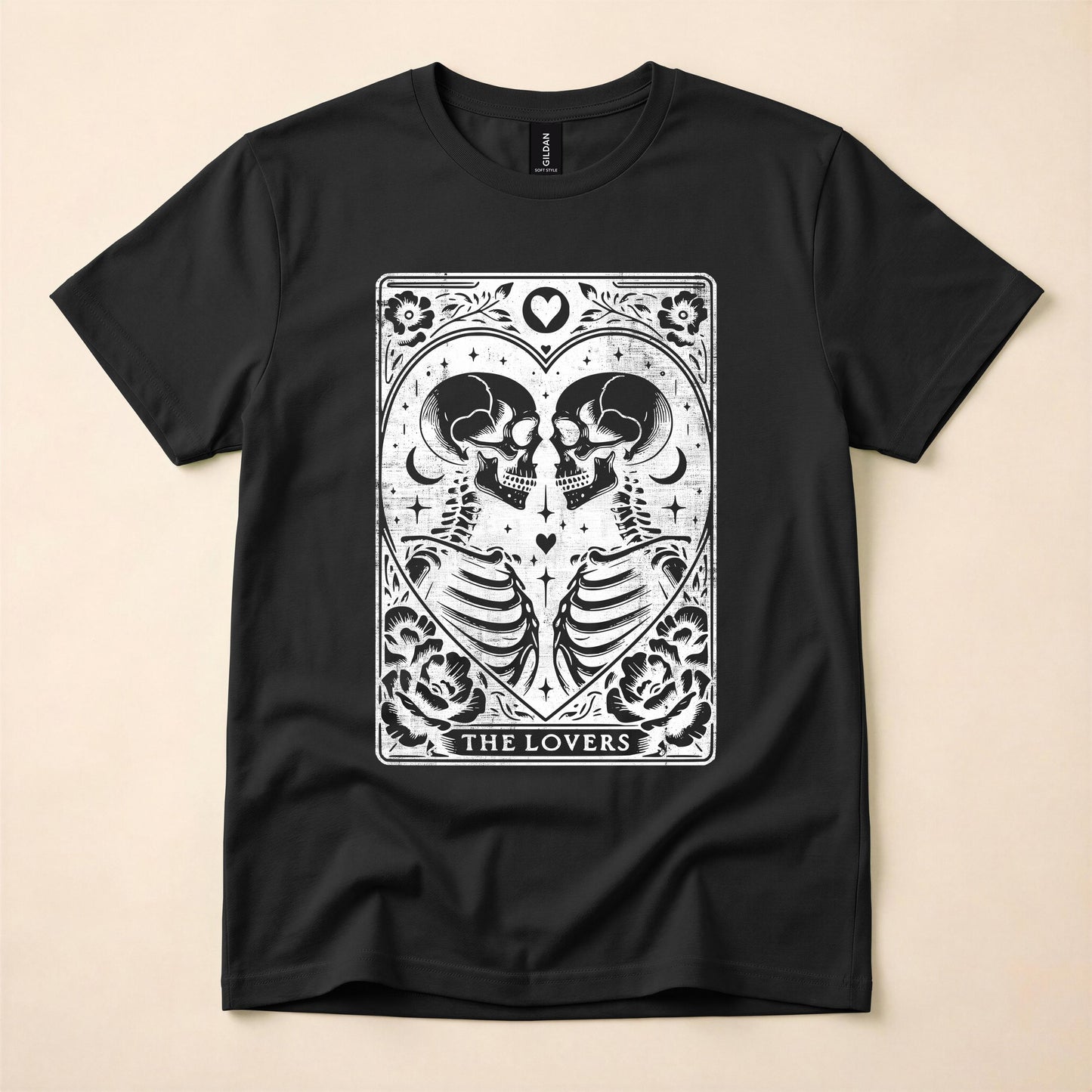 The Lovers Tarot Gay Pride Shirt | Queer Skeleton Tee | LGBT Mystical T-Shirt | Gay Tarot Card Shirt | The Gay Agenda