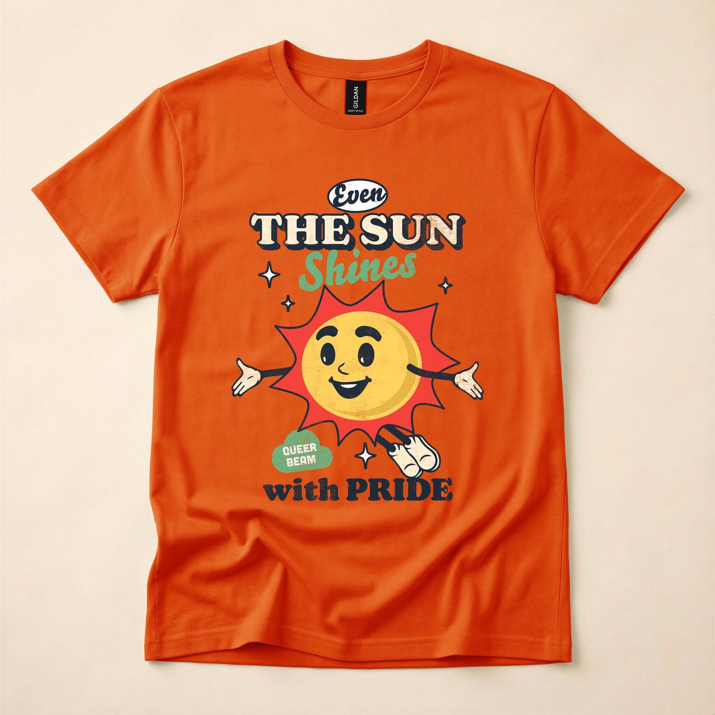 Even The Sun Shines With Pride Gay Pride Shirt | Queer Retro Tee | LGBT Sunshine Shirt | Funny Pride T-Shirt | The Gay Agenda