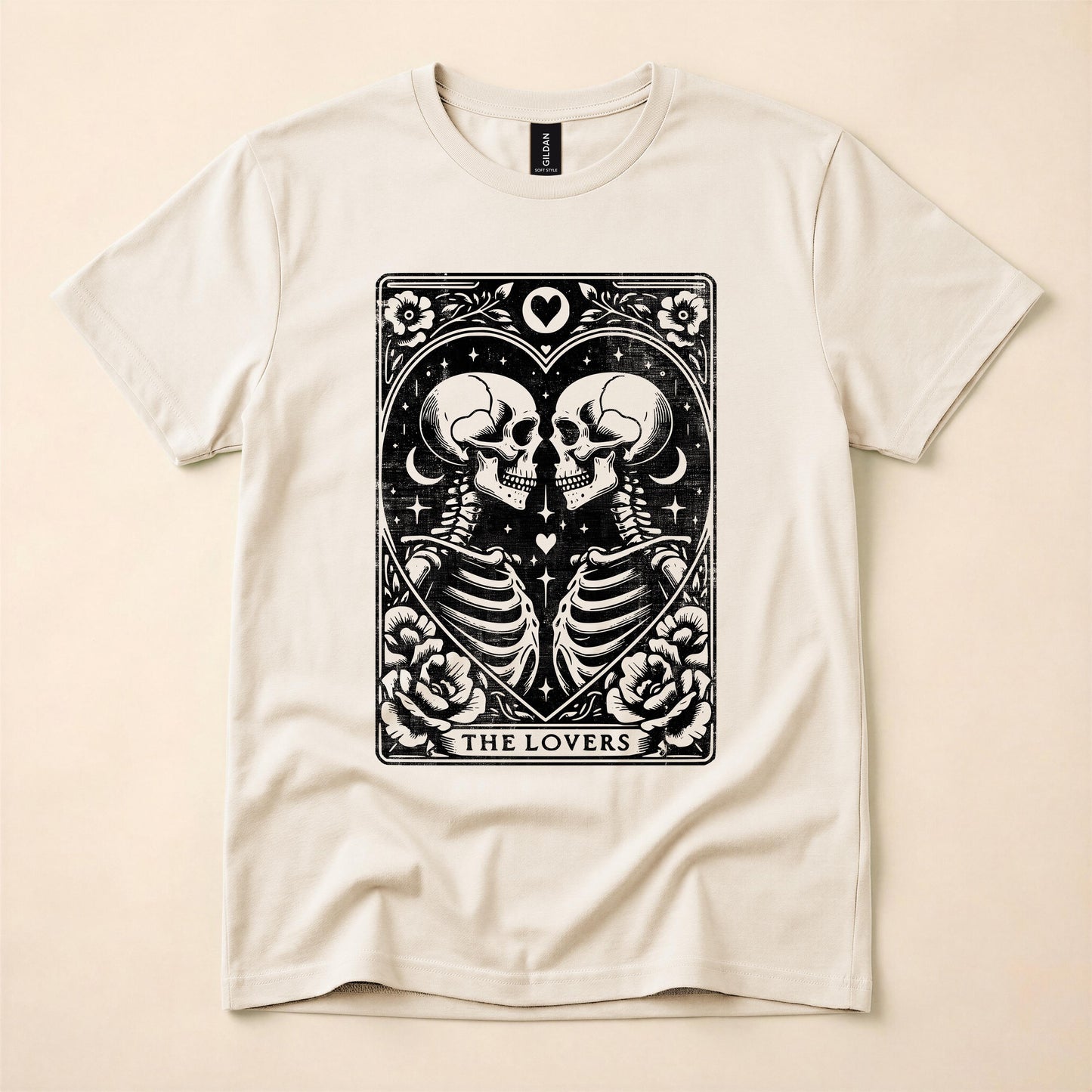 The Lovers Tarot Gay Pride Shirt | Queer Skeleton Tee | LGBT Mystical T-Shirt | Gay Tarot Card Shirt | The Gay Agenda