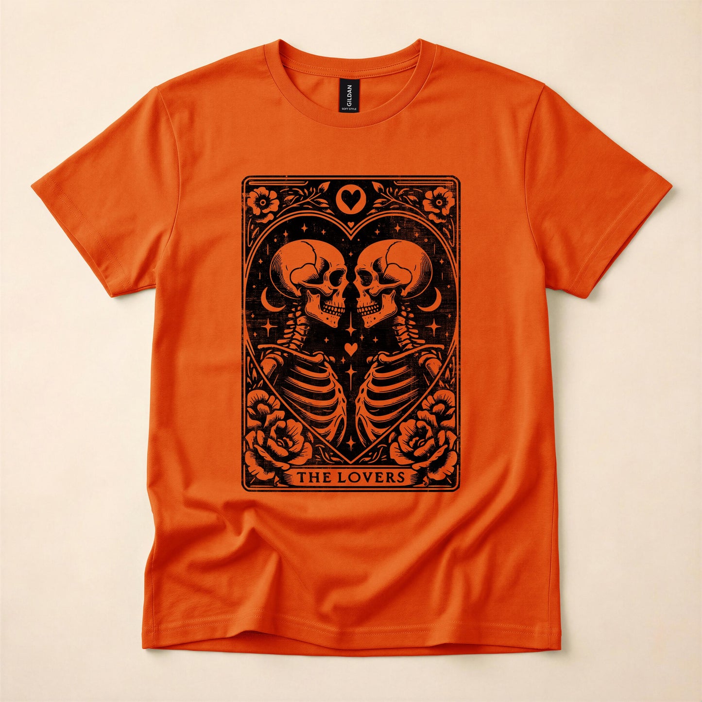 The Lovers Tarot Gay Pride Shirt | Queer Skeleton Tee | LGBT Mystical T-Shirt | Gay Tarot Card Shirt | The Gay Agenda