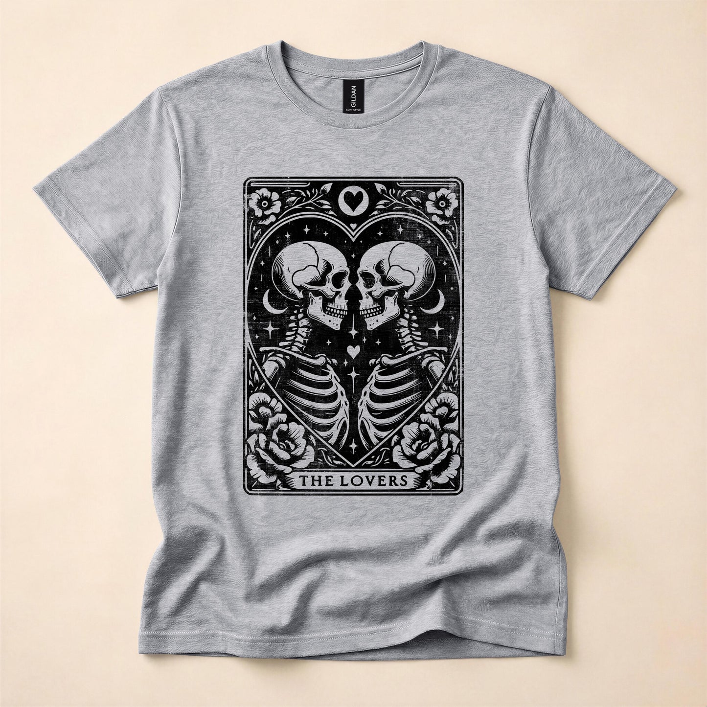 The Lovers Tarot Gay Pride Shirt | Queer Skeleton Tee | LGBT Mystical T-Shirt | Gay Tarot Card Shirt | The Gay Agenda
