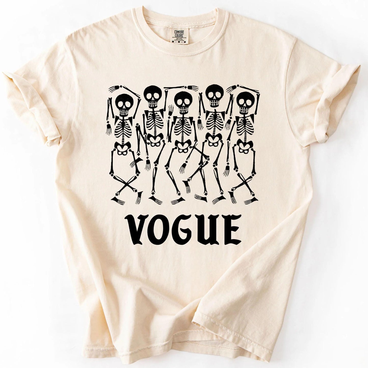 Vogue Skeleton Tee: Funny Sassy Halloween - Comfort Colors Cotton